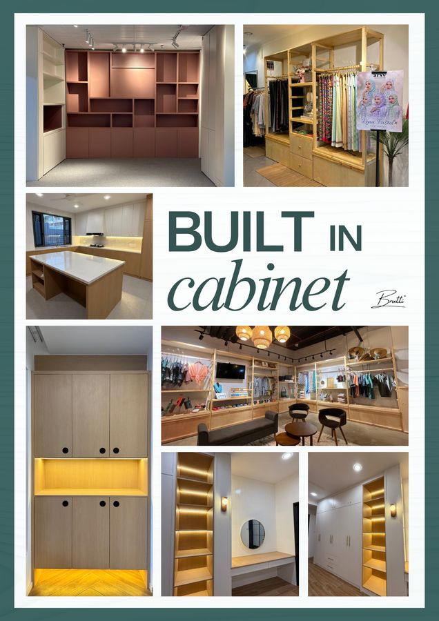 Benua Brutti built-in cabinet work