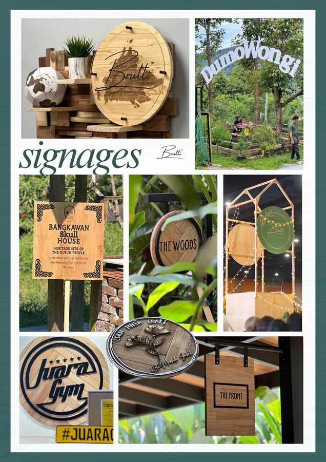 Signage work by Benua Brutti